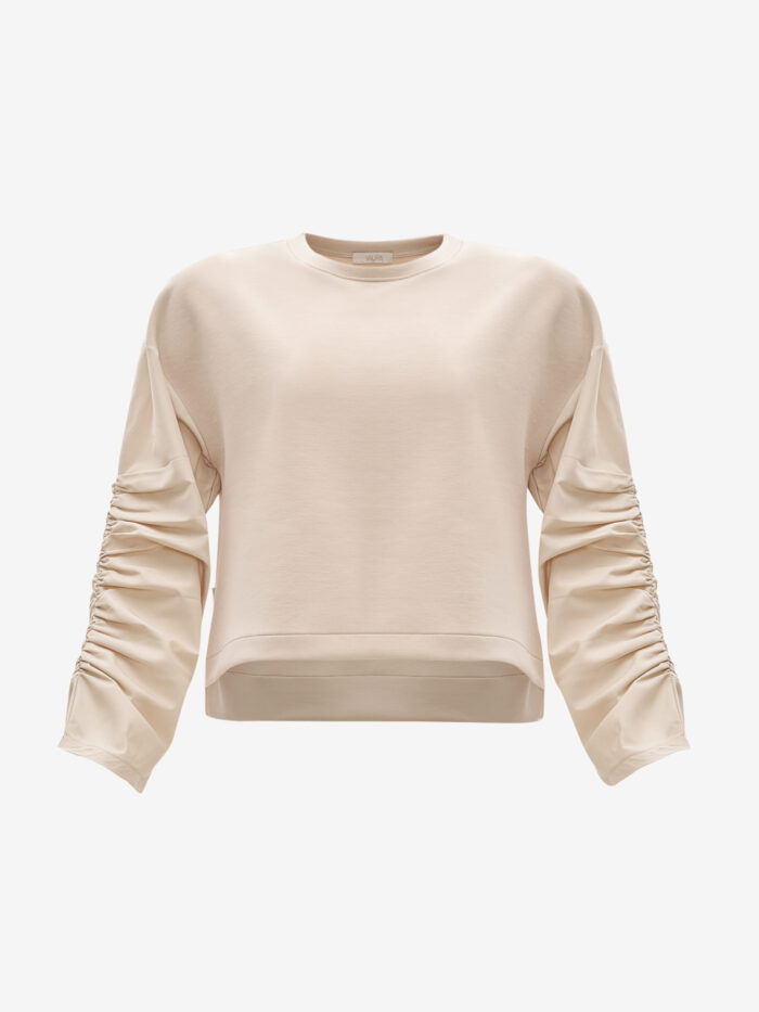 Kolları Büzgülü Sweatshirt