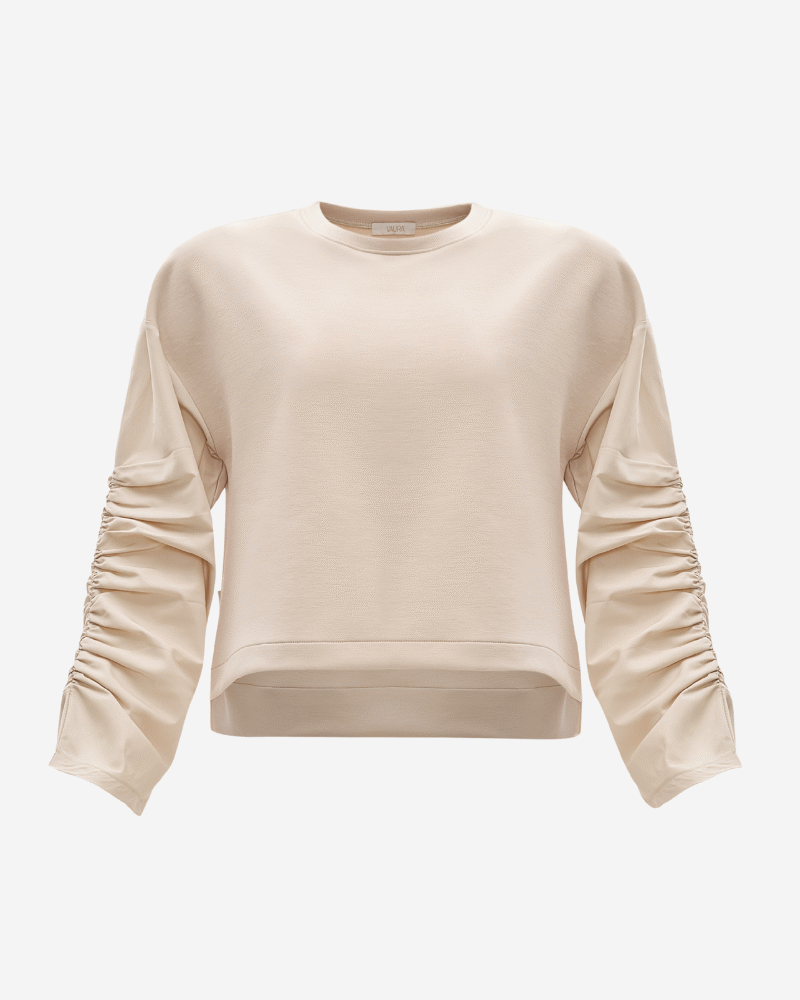 Kolları Büzgülü Sweatshirt